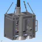 IWOCS Umbilical Termination Assembly Concept:
3D model of subsea umbilical termination assembly used for analysis and fit and function testing. 
